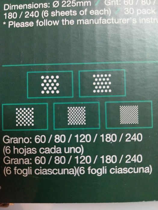 Conjunto de Lixas para Lixadora de Parede e Teto - Parkside