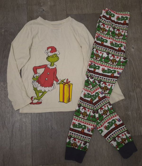 Піжама бавовна у новорічному стилі грінч на 8років