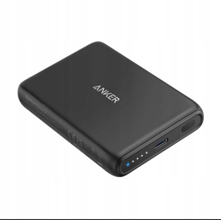 Magnetyczny Powerbank Anker 5000 mAh czarny nowy super cena