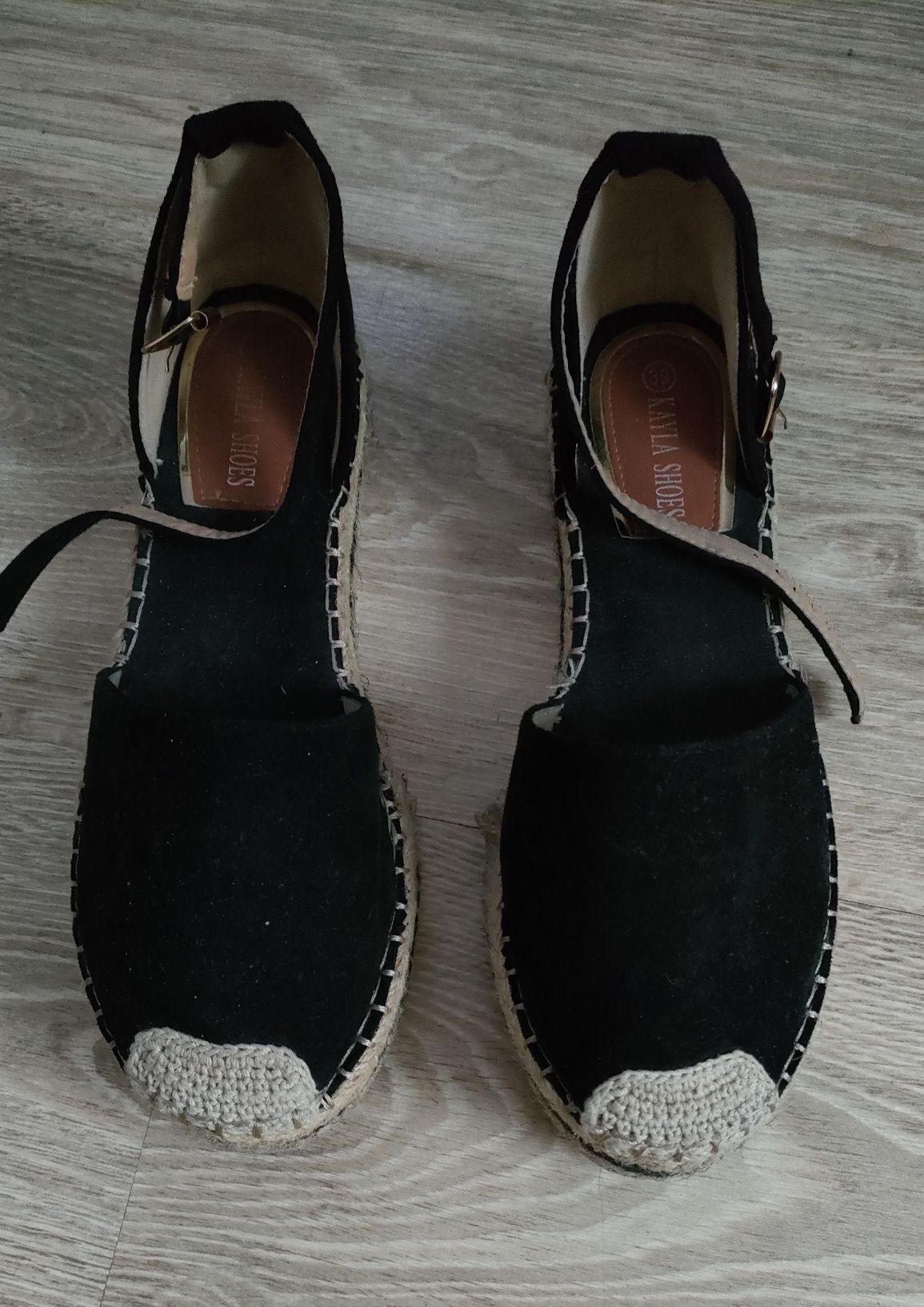 Espadryle na platformie r.39