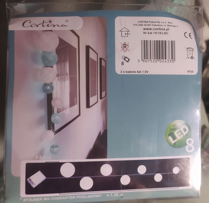 Lampki LED, kule, dwa zestawy, 10xled i 8xled