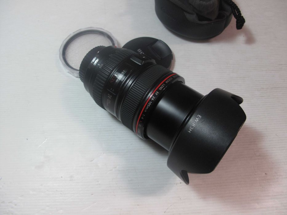 Canon 24-105 L IS completa com filtro estado TOP+TOP
