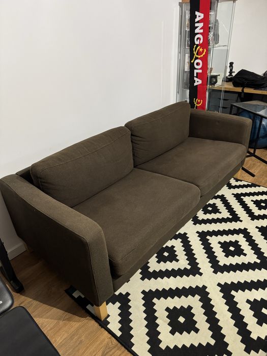 Vendo sofa ikea 3/4 lugares castanho