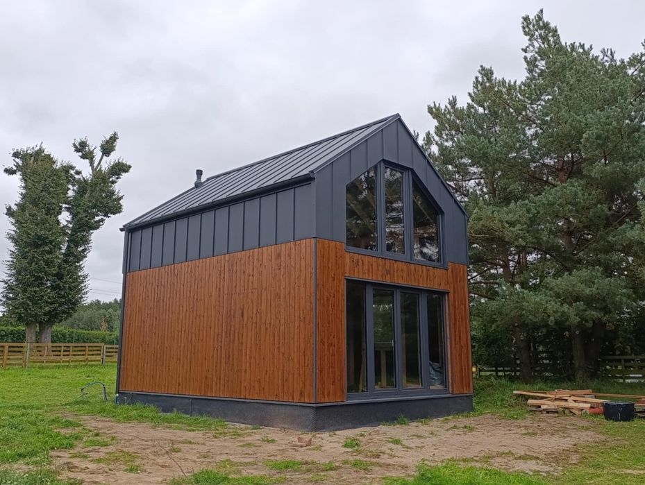 Domek drewniamy na zgłoszenie 35m2