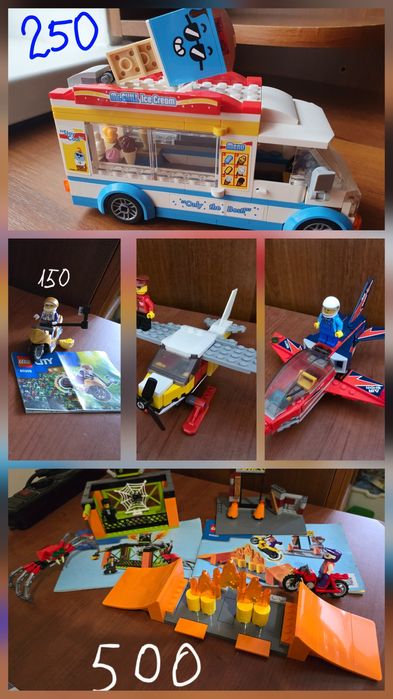 Lego city technic літак, парк каскадерів