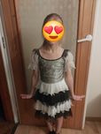 Sukienka przebranie strój czarownicy na karnawał na 6-7 lat