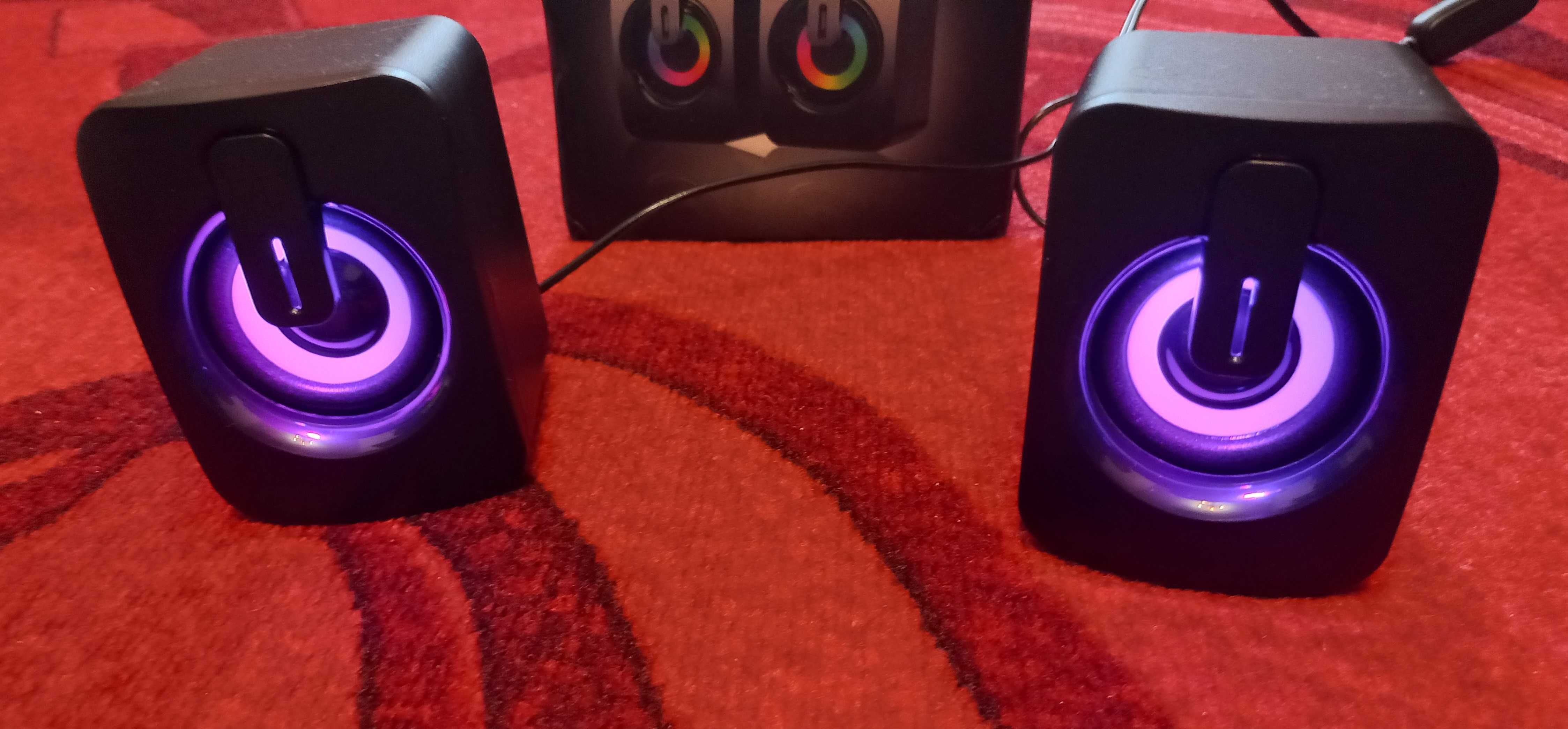USB колонки с RGB подсветкой