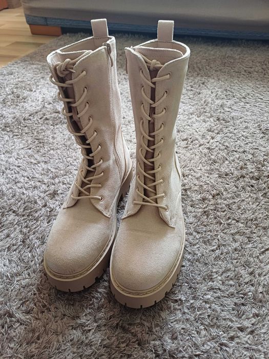 Botas militar bege