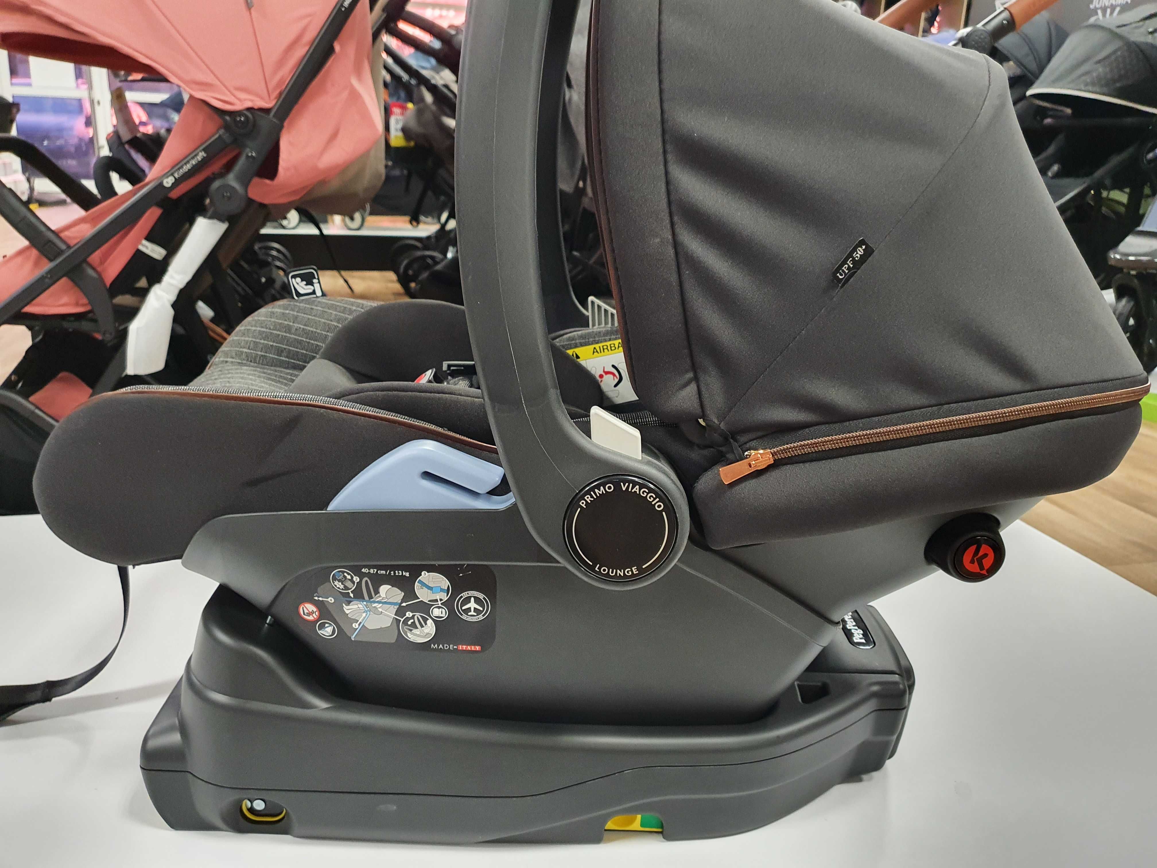 Peg Perego Primo Viaggio Lounge fotelik 0-13kg+baza Isofix rozkładany