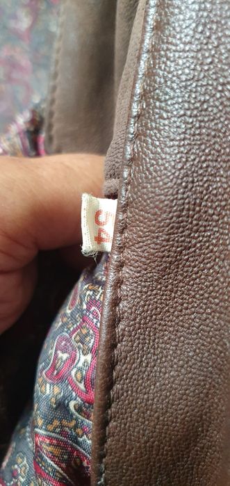 Casacão em pele, para homem