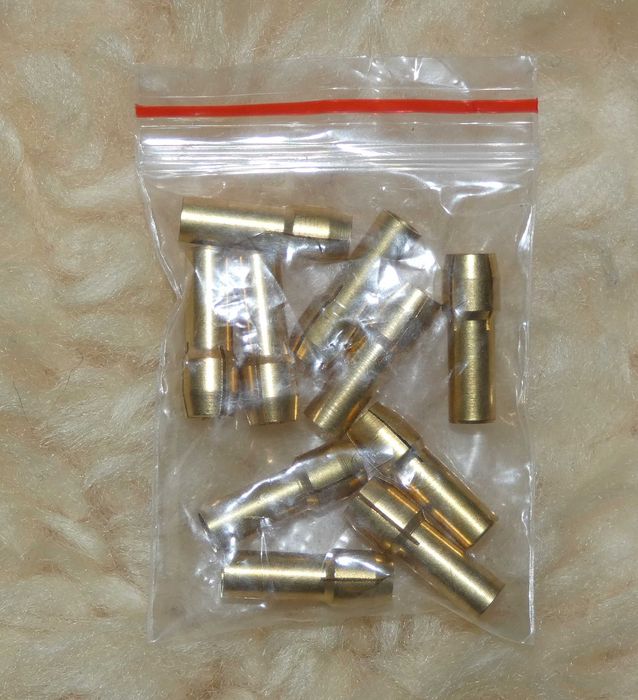 Латунные цанги 10 шт. для вращающихся инструментов (0,5-3,2 мм)