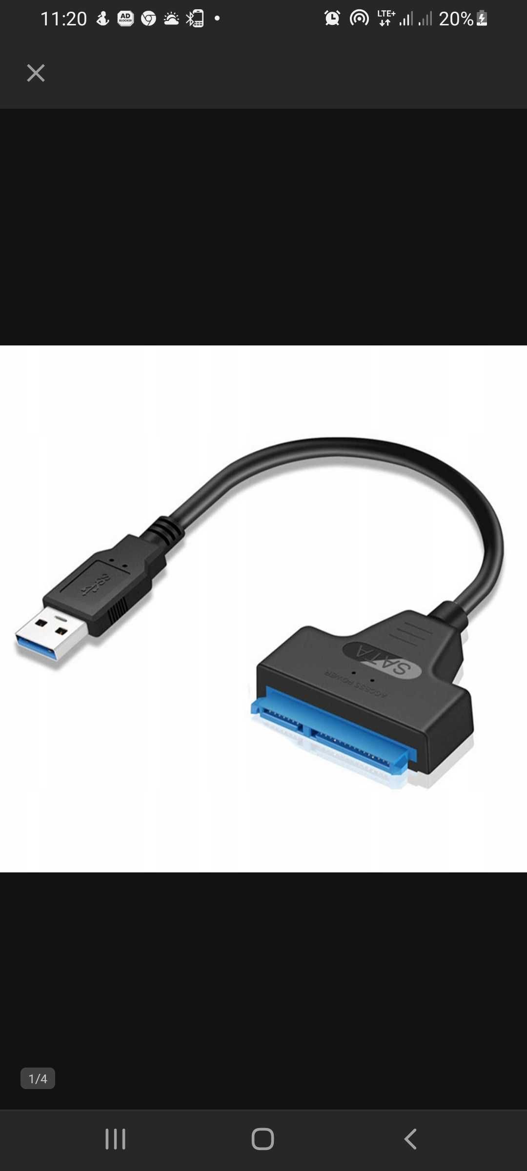 Przejściówka do dysku  Smart-Tel SATA-USB30 czarna