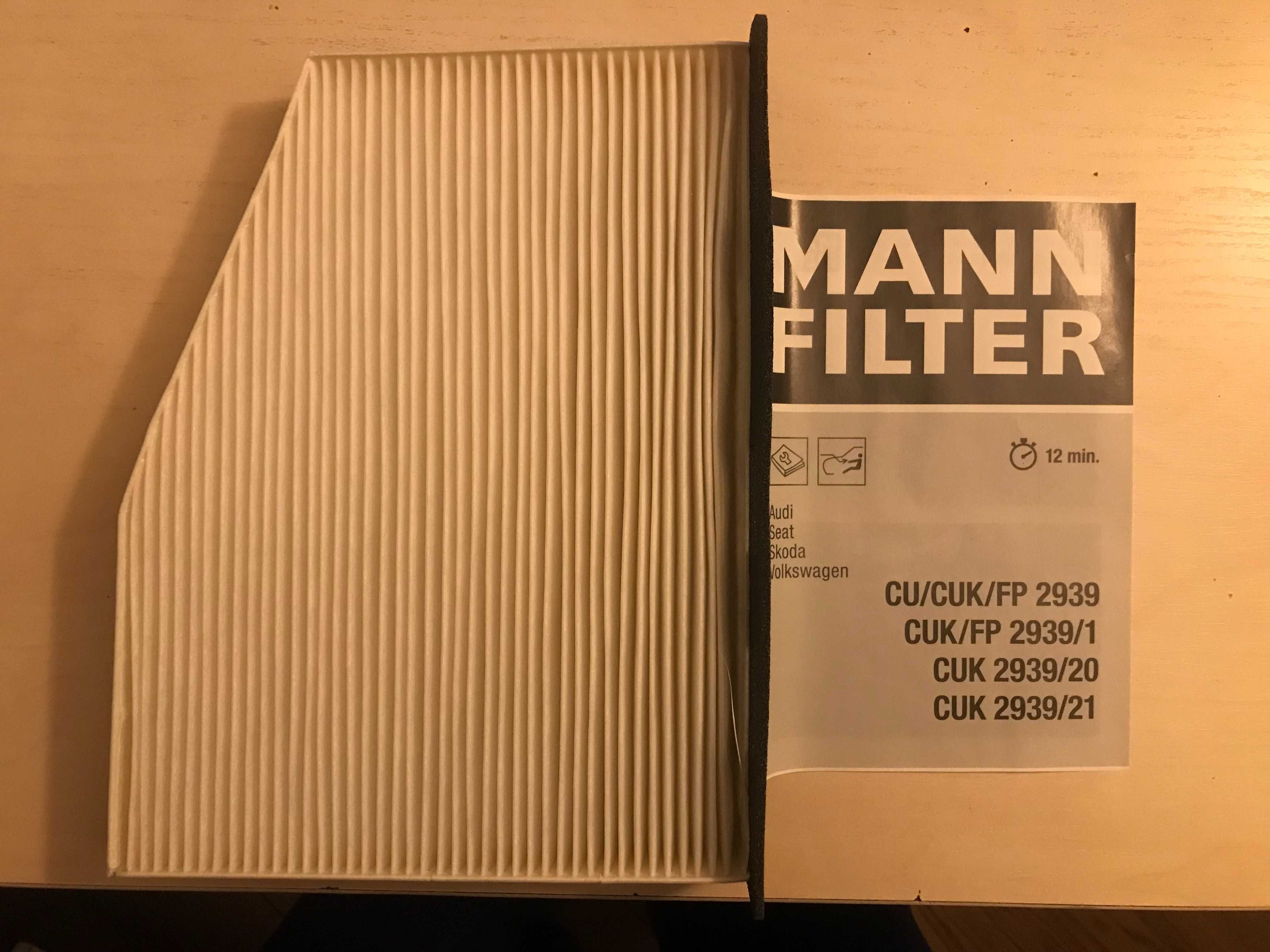 Фільтр салону  MANN-FILTER CU2939