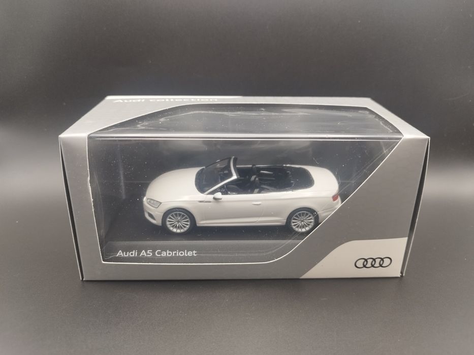 1:43 Spark  Audi A5 Convertible Tofana White (2017) model
