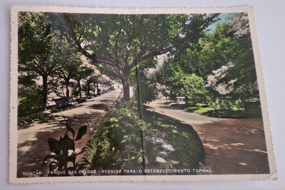 Postais antigos Portugal Monção anos 50/60 escritos selados circulados