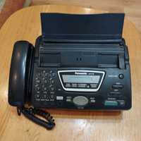 Телефон, факс стационарный Panasonic KX-FT64 с автообрезкой бумаги