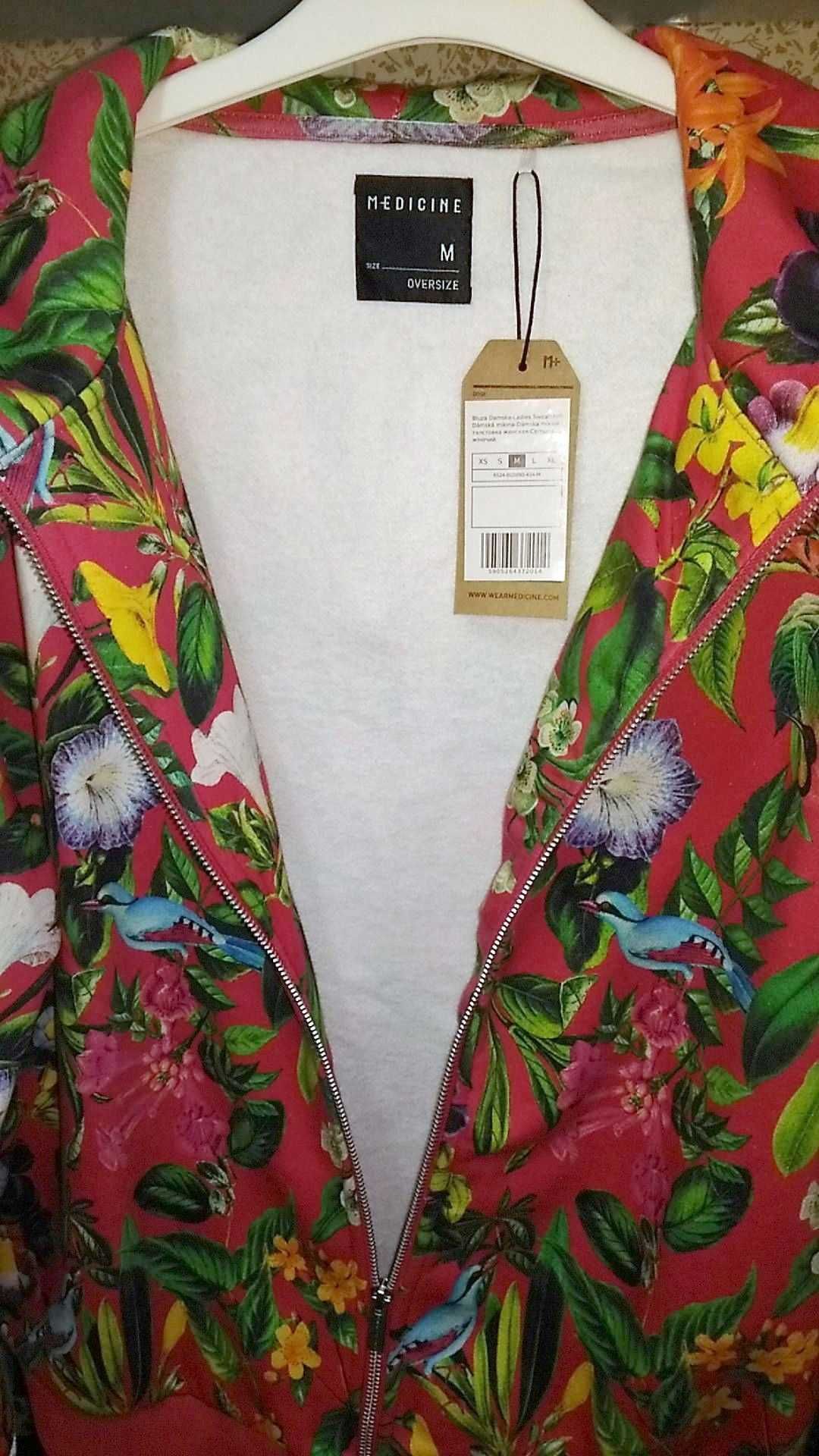 Bluza NOWA Medicine, rozpinana z kapturem, damska, bawełna