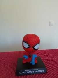 Figura Spider base suporte telemóvel abana cabeça Bobblehead Avengers