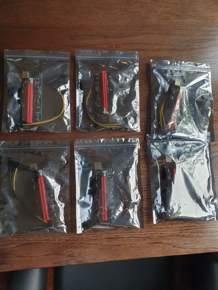 Riser 009S PCI E  1X 16X USB 3.0   SZEŚĆ  sztuk