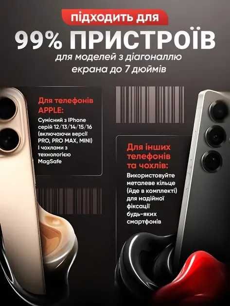 Держатель для телефона в автомобиль, автодержатель, крепление телефона