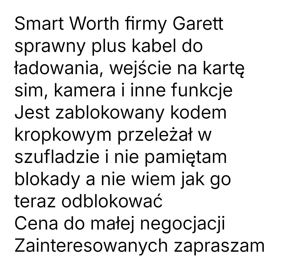 Smart zegarek...