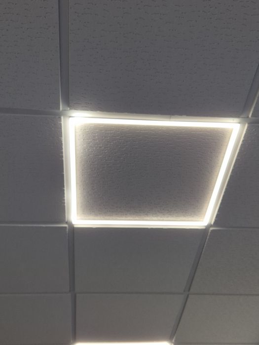 Aro Quadrado de Led para teto falso 60x60cm