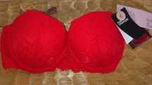 H&M biustonosz push up strapless bardotka 75C nowy