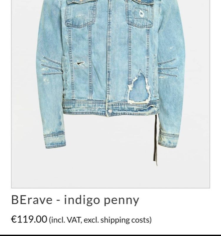 Куртка джинсова демисезон BErave - indigo penny (М-50-52размер)