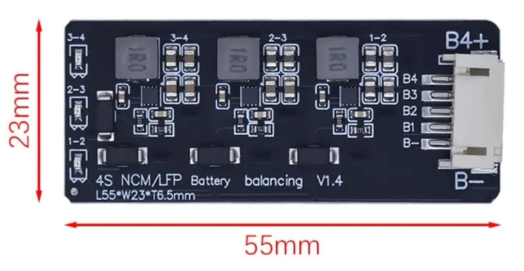 Активный балансир 4S  Lifepo4 Lipo Li-ion 1,2А