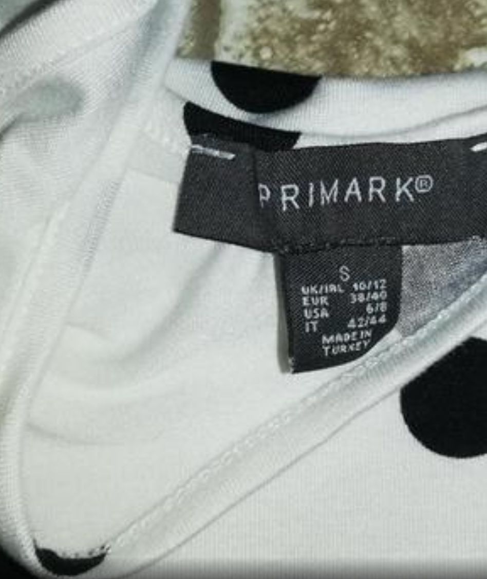 Топ, кроп топ, майка в горошек Primark