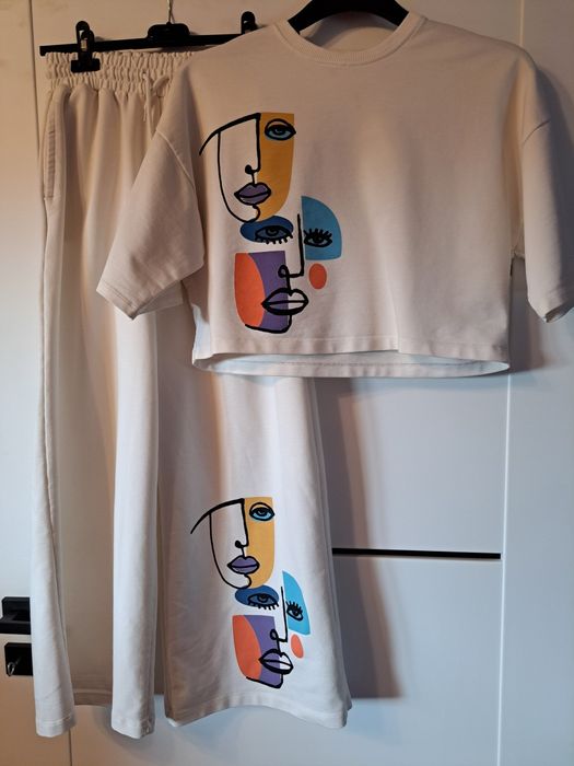 Komplet spodnie bluzka dla dziewczynki 146-152