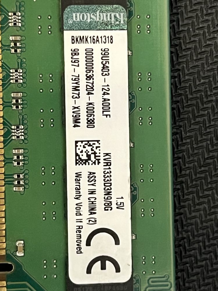 Оперативная память Kingston DDR3 8gb