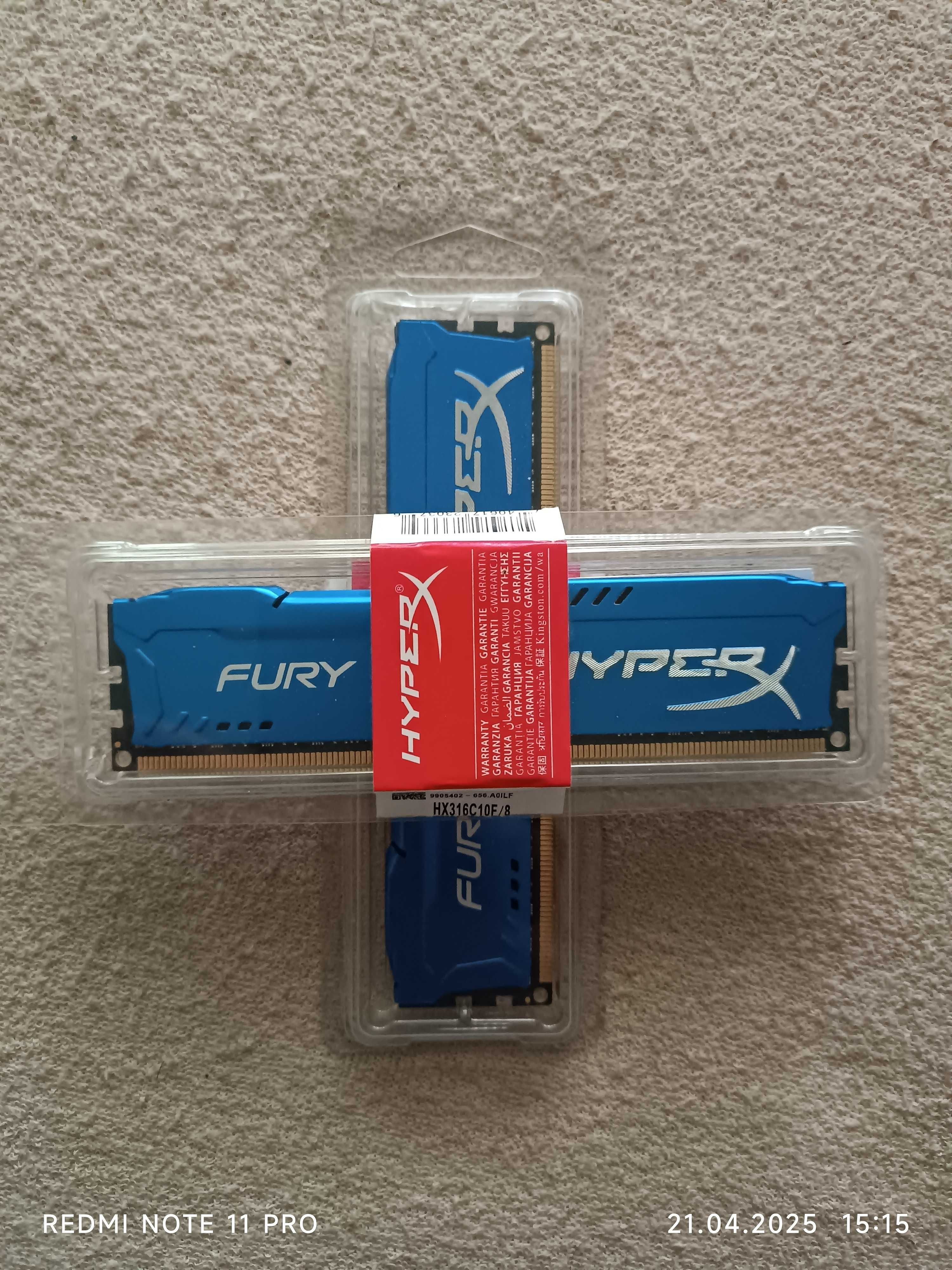 Kingston Fury  8192MB ціна за дві