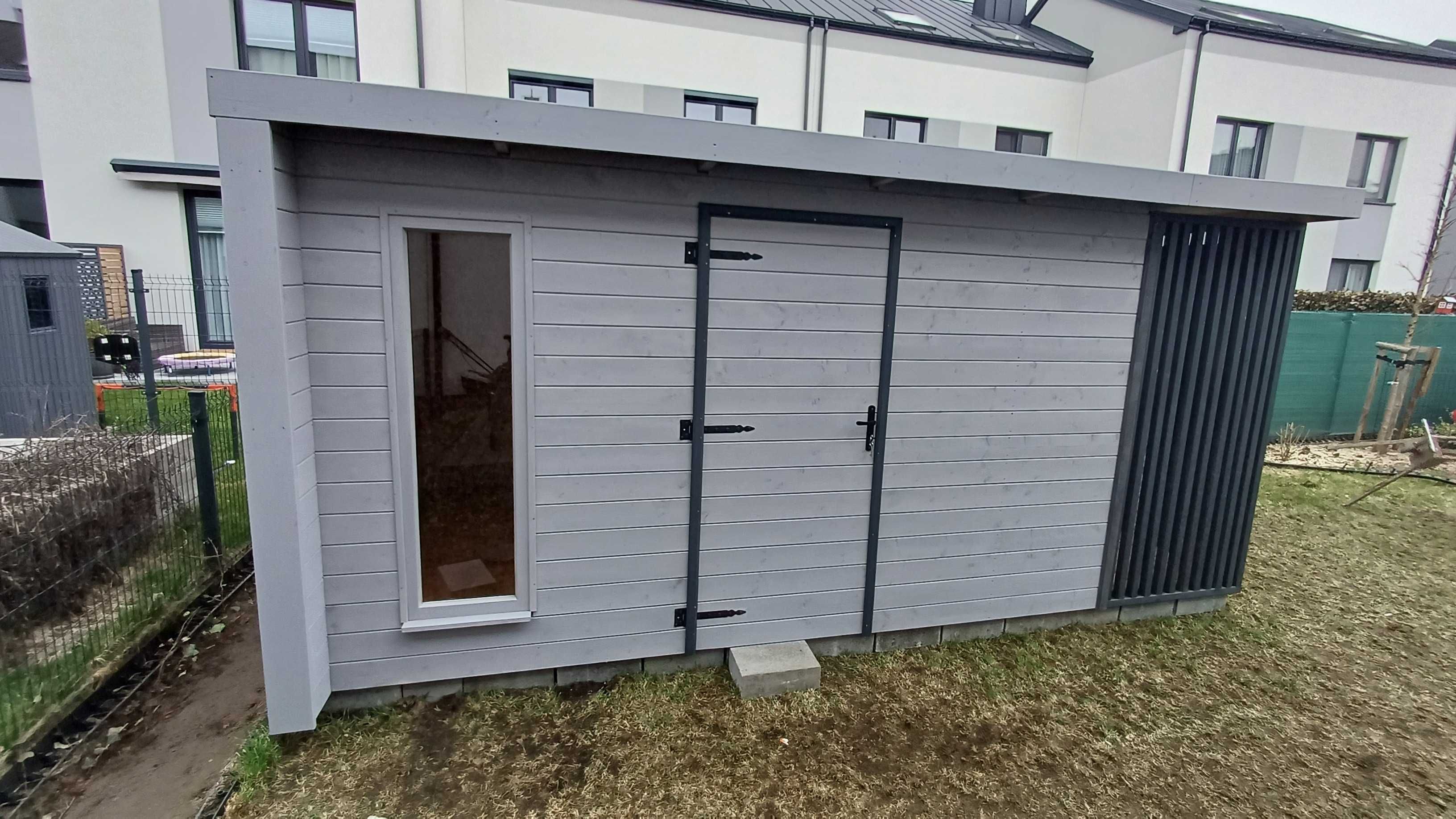 Domek narzędziowy 5 m x 2,5 m - certyfikowane drewno.