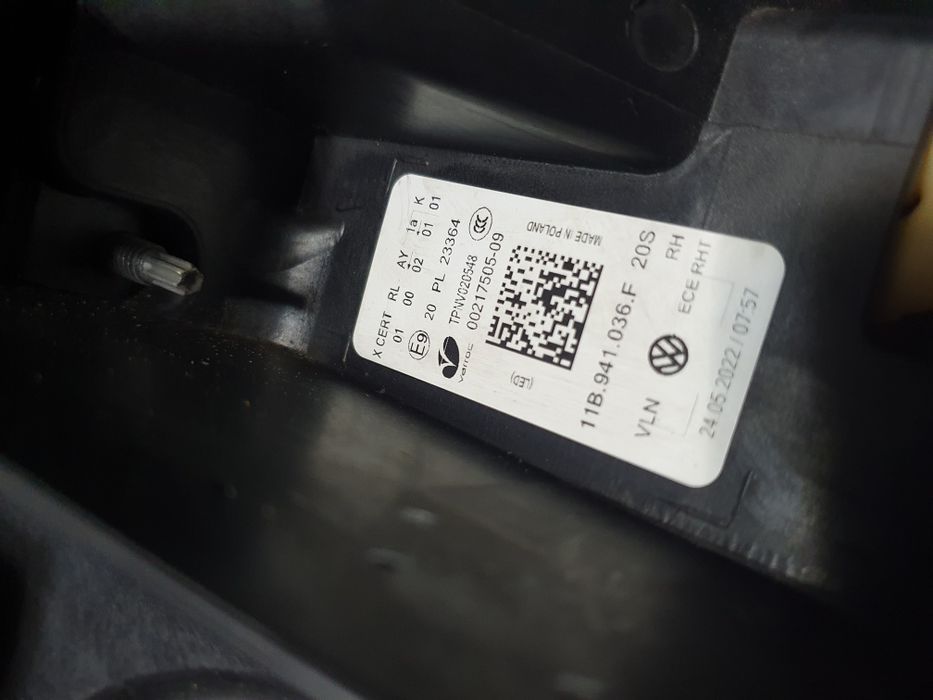 Lampa prawa VW ID 4 ID4 Europa full led przód