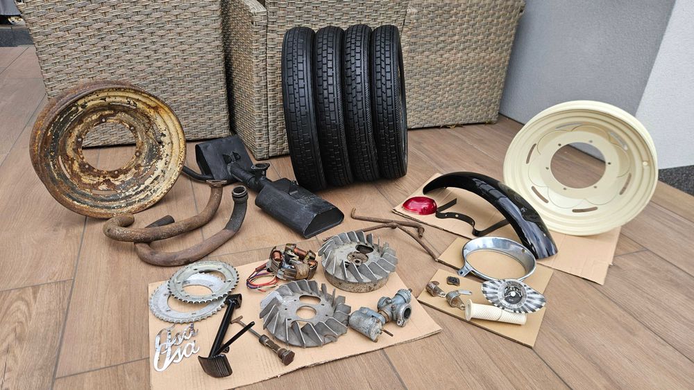 Oryginalny TŁUMIK skuter WFM OSA M50 nie M52 unikat WYDECH nie JUNAK