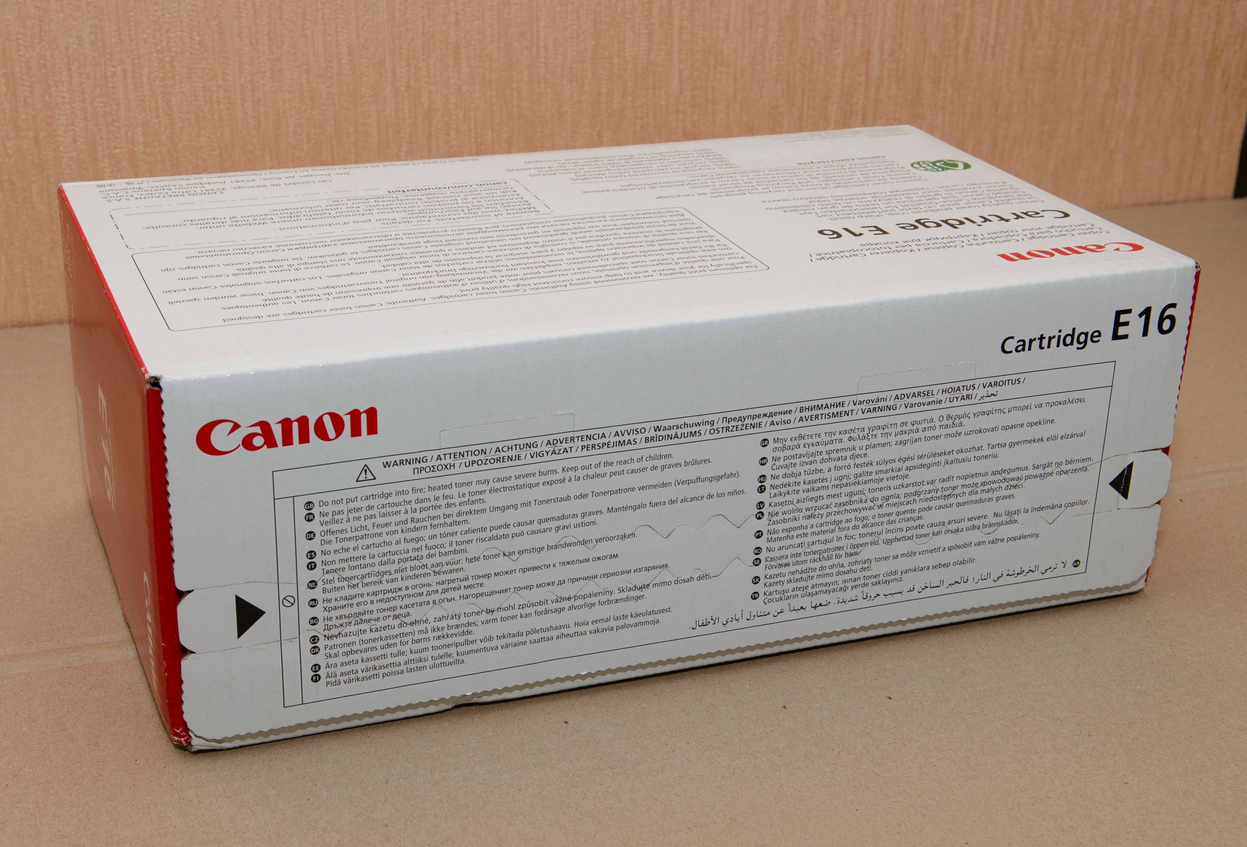 Оригинальный картридж Canon E16 для ксерокса. Запечатанный.