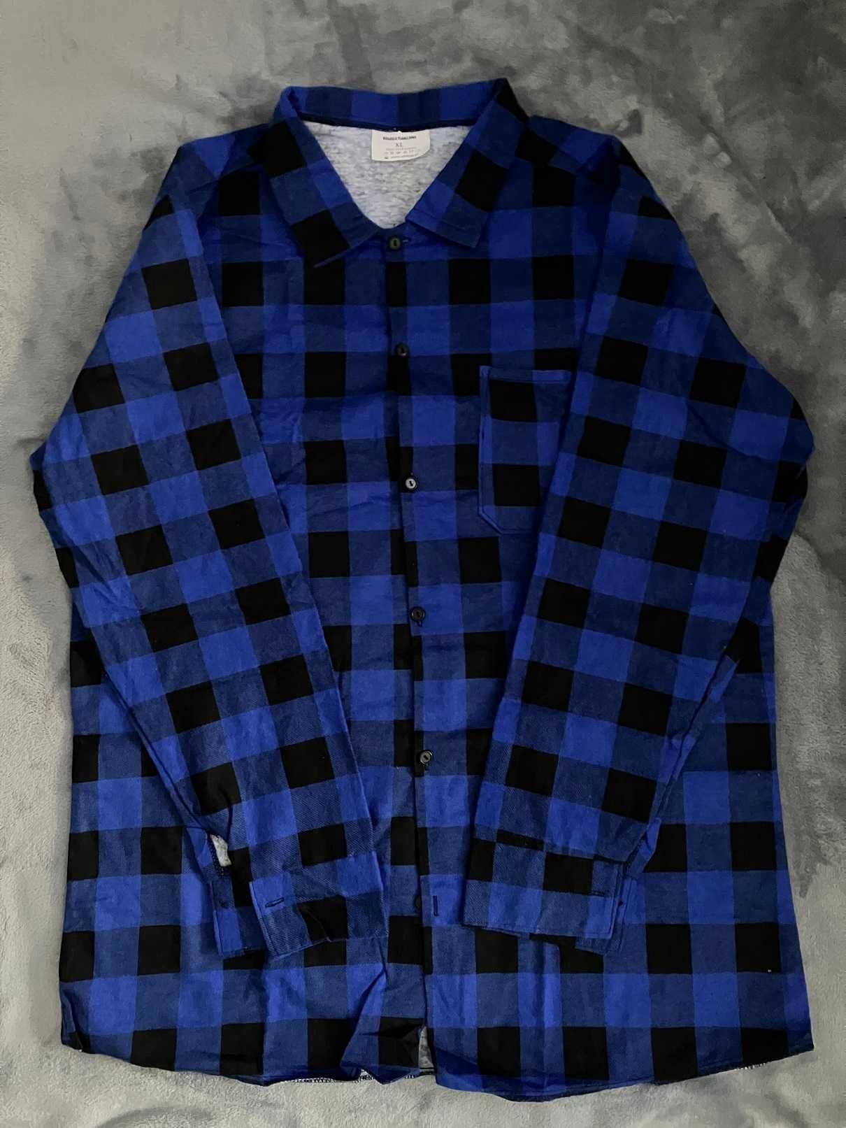 Flanelowa koszula w kratę r. 42/40 (XL/L)