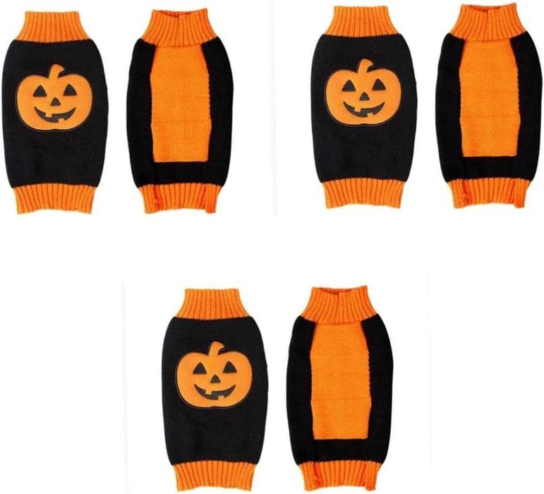 Sweterek dla zwierzaka Halloween kostium dyni - rozmiar XXL