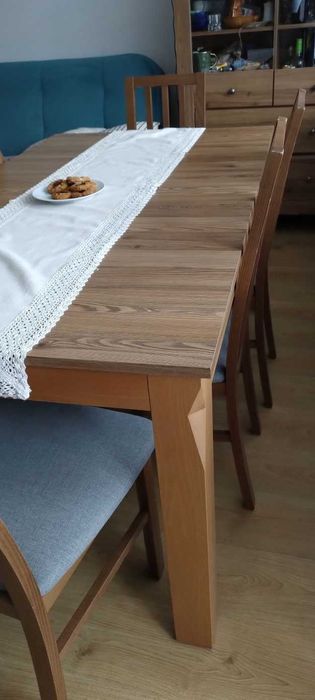 Stół Bergen + 6 krzeseł Ramen