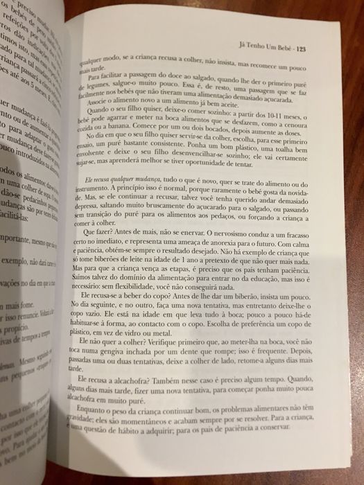 Livro Já tenho um bebé