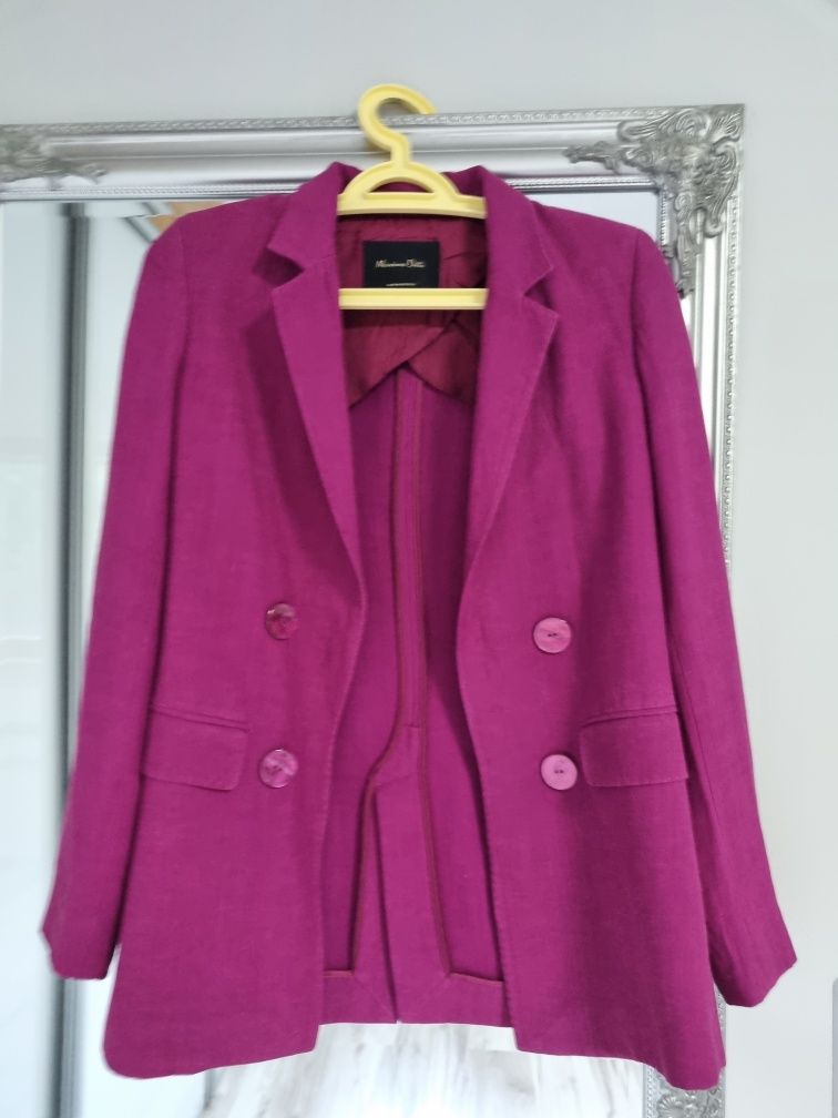 Massimo Dutti marynarka damska, rozmiar 34, fuksja