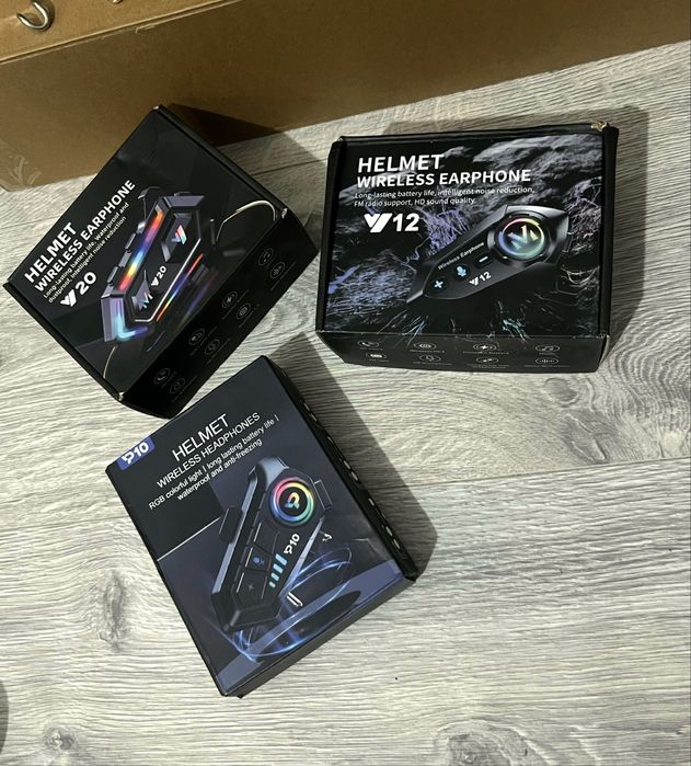 Мотогарнітури Y20 Y12 Y10  для шолому інтеграл та ін.