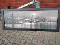 Obraz foto Nowy york NY most zegar z kukułką Majak piecyk gazowy