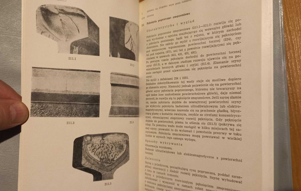 Katalog defektów szyn z 1969 roku