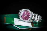 Oyster Perpetual 36 - Rolex red grape z diamentami