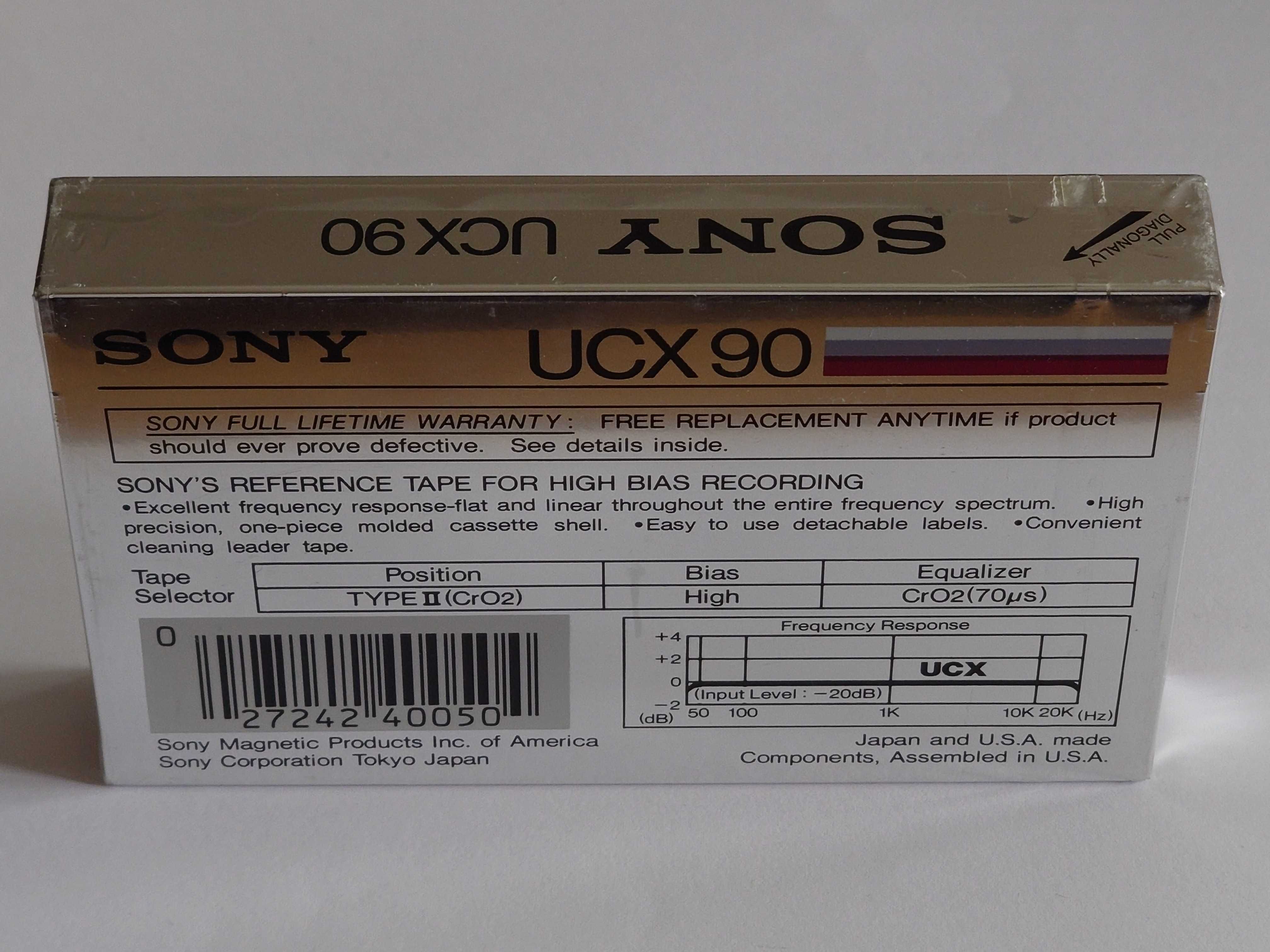 Sony UCX 90 model na rok 1985 rynek Amerykański