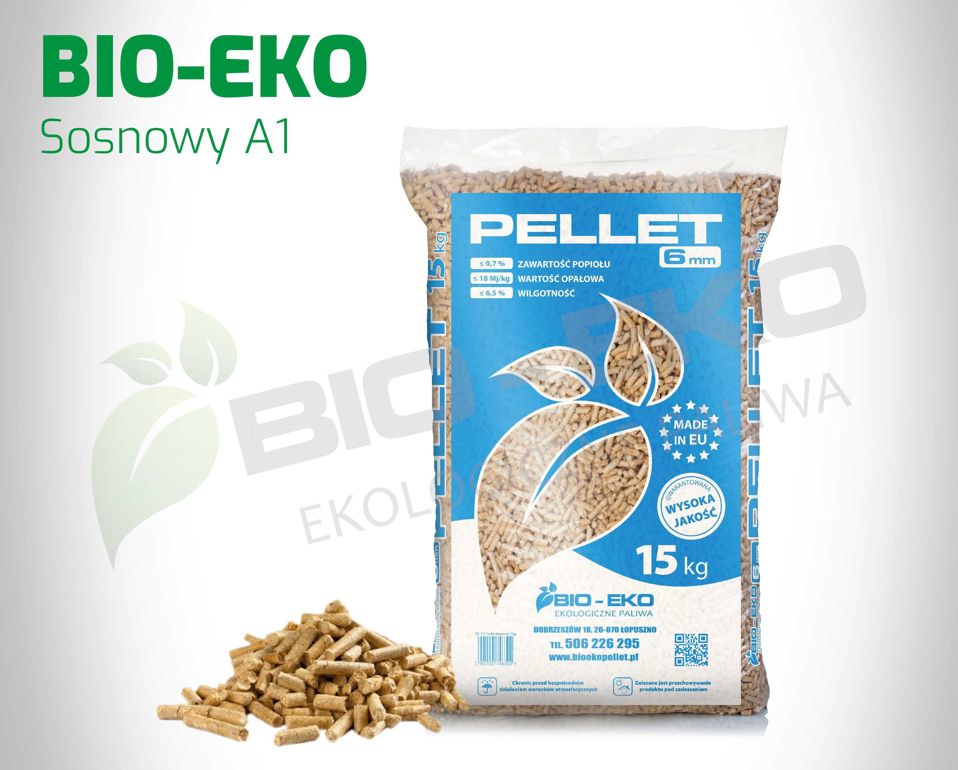 Pellet BIO-EKO Sosnowy A1 Rurex Barlinek Olczyk Mira Wirex Olimp Lava