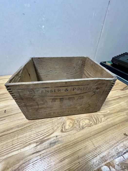 Skrzynia drewniana mydło VIM manufactured Lever Brothers 1911 /1914