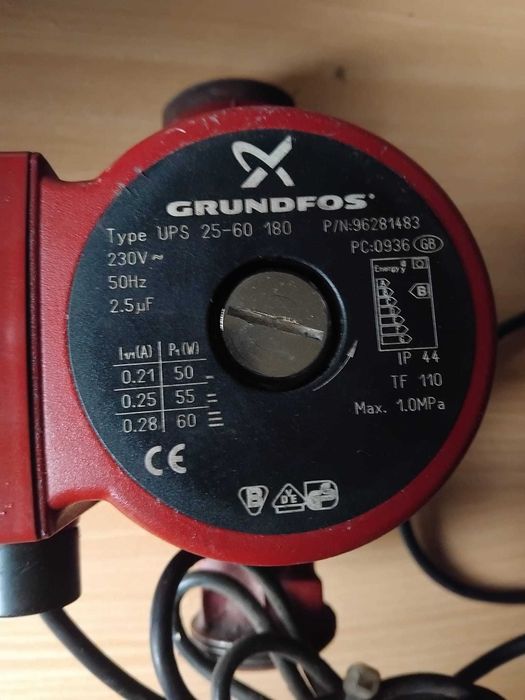 Pompa Grundfos UPS 25-60 rozstaw 180